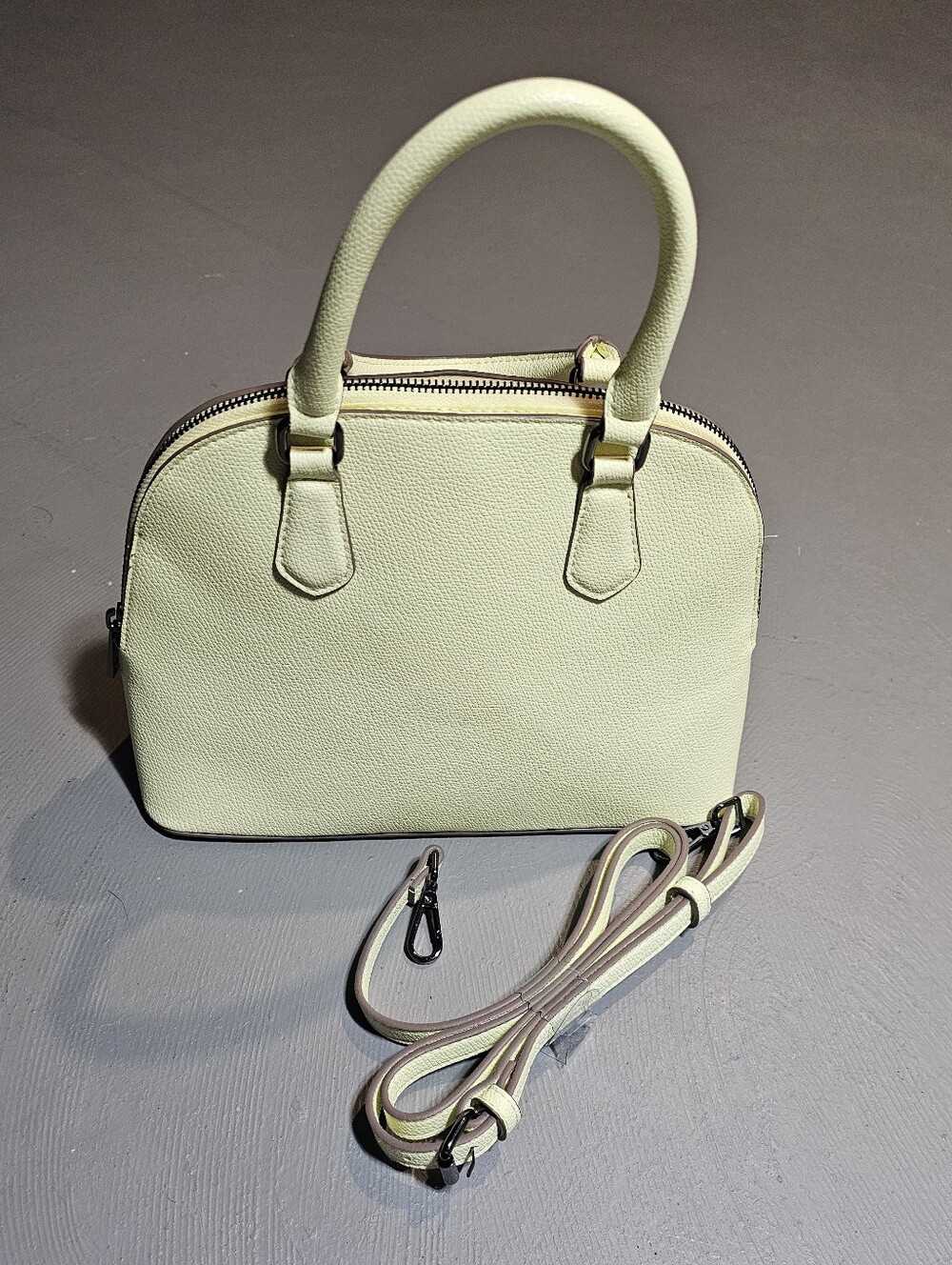 A New Day Long Handle Satchel Handbag With Detachable Shoulder Strap Crossbody